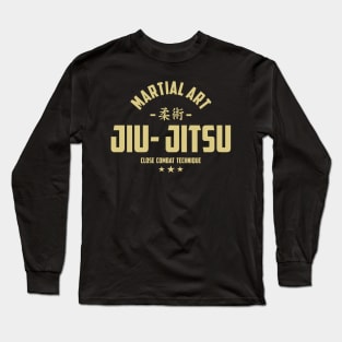 JUI JITSU THYPHOGRAPHY ART Long Sleeve T-Shirt